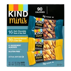 Variety Snack Packs<KIND Minis Variety Pack, 62/Bundle (600-04052)