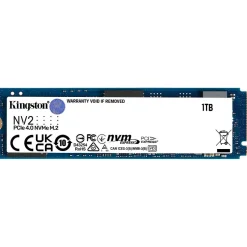 Kingston NV2 1TB M.2 2280 PCIe 4.0 NVMe Internal Solid State Drive, 3D-NAND (SNV2S/1000GBK)* Solid State Drives