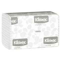Paper Towels<Kleenex C-Fold Paper Towels, 1-Ply, 150 Sheets/Pack, 16 Packs/Carton (01500)