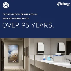 Paper Towels<Kleenex Essential Plus+ Recycled Hardwound Paper Towels, 1-ply, 600 ft./Roll, 6 Rolls/Carton (50606)