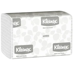Paper Towels<Kleenex Multifold Paper Towels, 1-ply, White, 150 Sheets/Pack, 16 Packs/Carton (01890)