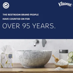 Kleenex Professional Cube Facial Tissue, 2-ply, White, 90 Sheets/Box (21270)