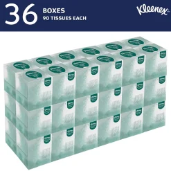 Kleenex Professional Naturals Cube Facial Tissue, 2-ply, White, 90 Tissues/Box, 36 Boxes/Case (21272)