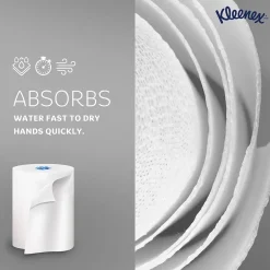 Paper Towels<Kleenex Professional Recycled Hardwound Paper Towels, 1-ply, 700 ft./Roll, 6 Rolls/Carton (25637)