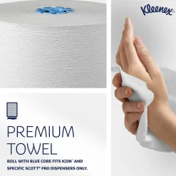 Paper Towels<Kleenex Professional Recycled Hardwound Paper Towels, 1-ply, 700 ft./Roll, 6 Rolls/Carton (25637)