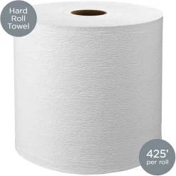 Paper Towels<Kleenex Professional Recycled Hardwound Paper Towels, 1-ply, 425 ft./Roll, 12 Rolls/Carton (01080)
