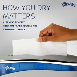 Paper Towels<Kleenex Reveal Multifold Paper Towels, 2-Ply, White, 150 Sheets/Pack, 16 Packs/Carton (46321)