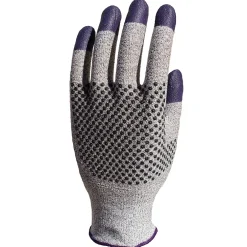Work Gloves<KleenGuard G60 Cut-Resistant Nitrile Cut Protection Gloves, Large, Purple (97432)