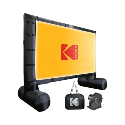 Projector Screens<Kodak 174" Manual Floor Projector Screen, White/Black (RODPJINSCR17)
