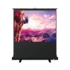 Projector Screens<Kodak 80" Portable Manual Floor Projector Screen, Matte White/Black (RODPJSPFU80)