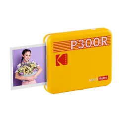 Color Printers<Kodak Mini 3 Retro Borderless Printer, Instant Photo (P300RY)