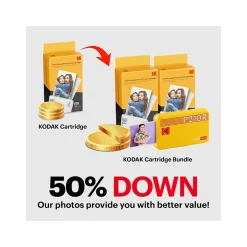 Color Printers<Kodak Mini 2 Retro Portable Photo Printer (P210RY)