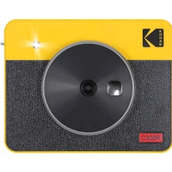 Cameras & Camcorders<Kodak Mini Shot 3 Retro Instant Camera, Black/Yellow (C300RY)