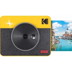 Cameras & Camcorders<Kodak Mini Shot 3 Retro Instant Camera, Black/Yellow (C300RY)