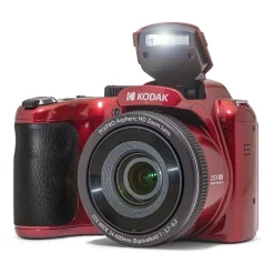 Cameras & Camcorders<Kodak PIXPRO 16MP Bridge Digital Camera, 25x Optical Zoom, Red (AZ255-RD)