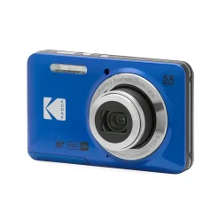 Cameras & Camcorders<Kodak PIXPRO 16MP Point and Shoot Digital Camera, 5x Optical Zoom, Blue (FZ55-BL)