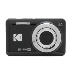 Cameras & Camcorders<Kodak PIXPRO 16MP Point and Shoot Digital Camera, 5x Optical Zoom, Black (FZ55-BK)