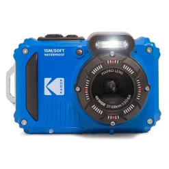 Cameras & Camcorders<Kodak PIXPRO 16MP Rugged Waterproof Digital Camera, 4x Optical Zoom, Blue (WPZ2-BL)