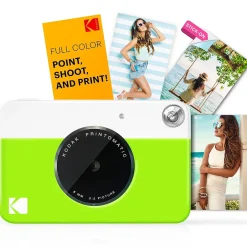 Cameras & Camcorders<Kodak Printomatic Mini Full-Color 5MP Instant Print Digital Camera, Green (RODOMATICGN)