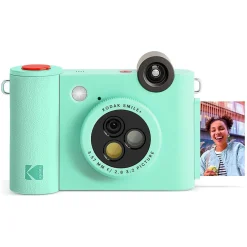 Cameras & Camcorders<Kodak Smile+ 5 Megapixels Digital Instant Print Camera, Green (RODSMPCAMGN)