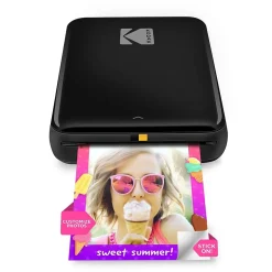 Instant Photo Printers<Kodak Step Mobile Zero Ink Instant Photo Printer, Single-Function, Black (RODMP20AMZBL)