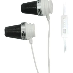 Koss Pathfinder Noise-Isolating Earbuds, Black/White