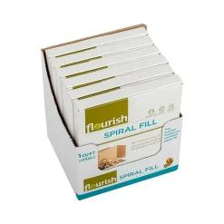 Flourish Kraft Brown Paper Roll Spiral Fill, 1 cu. ft., 6/Pack (287539)* Packing Paper & Rolls