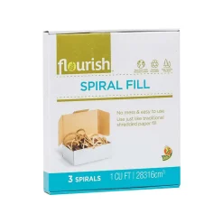 Flourish Kraft Brown Paper Roll Spiral Fill, 1 cu. ft., 6/Pack (287539)* Packing Paper & Rolls