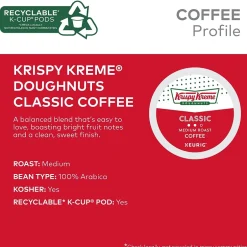 Keurig K-Cups<Krispy Kreme Classic Coffee Keurig® K-Cup® Pods, Medium Roast, 48/Box (373163)