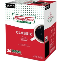 Keurig K-Cups<Krispy Kreme Classic Coffee Keurig® K-Cup® Pods, Medium Roast, 24/Box (06110)