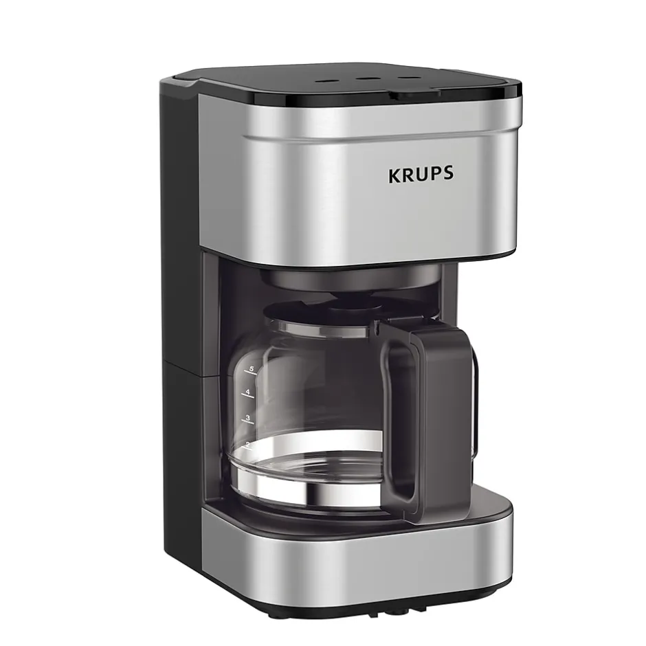 Coffee Makers<Krups Simply Brew 5-Cups Automatic Drip Coffee Maker, Stainless Steel (KM202855)