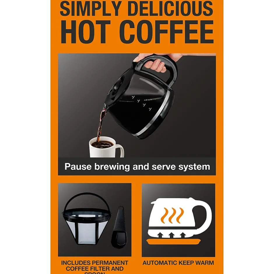 Coffee Makers<Krups Simply Brew 5-Cups Automatic Drip Coffee Maker, Stainless Steel (KM202855)