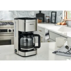 Coffee Makers<Krups Simply Brew 10-Cups Automatic Drip Coffee Maker, Stainless Steel (KM203D50)