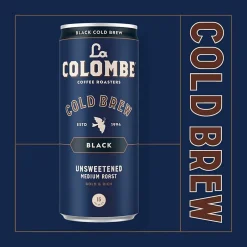 Coffee<La Colombe Coffee La Colombe Caffeinated Cold Brew Coffee, Black, Medium Roast, 11 oz., 12/Carton (PPPURC1205)