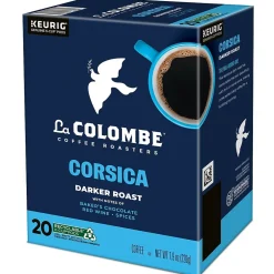 Keurig K-Cups<La Colombe Coffee La Colombe Corsica Coffee Keurig® K-Cup® Capsules, Dark Roast, 20/Box (5000380614)