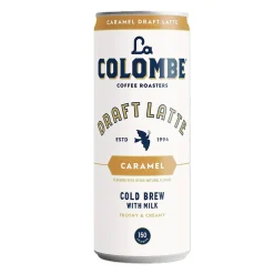 Coffee<La Colombe Coffee La Colombe Draft Caramel Latte Caffeinated Cold Brew Coffee, Medium Roast, 11 oz., 12/Carton (PPPURC1216)