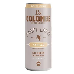 Coffee<La Colombe Coffee La Colombe Draft Oatmilk Vanilla Latte Caffeinated Cold Brew Coffee, Medium Roast, 11 oz., 12/Carton (LCT02584)