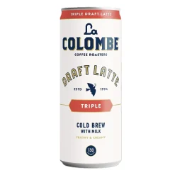 Coffee<La Colombe Coffee La Colombe Draft Triple Shot Espresso Latte Caffeinated Cold Brew Coffee, Medium Roast, 11 oz., 12/Carton (PPPURC1204)
