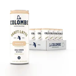Coffee<La Colombe Coffee La Colombe Draft Vanilla Latte Caffeinated Cold Brew Coffee, Medium Roast, 11 oz., 12/Carton (PPPURC1203)