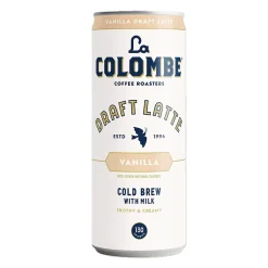 Coffee<La Colombe Coffee La Colombe Draft Vanilla Latte Caffeinated Cold Brew Coffee, Medium Roast, 11 oz., 12/Carton (PPPURC1203)