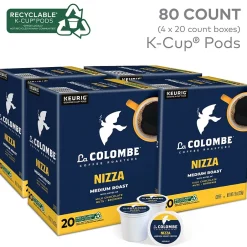 Keurig K-Cups<La Colombe Coffee La Colombe Nizza Coffee Keurig® K-Cup® Pods, Medium Roast, 80/Carton (5000380612CT)