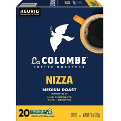 Keurig K-Cups<La Colombe Coffee La Colombe Nizza Coffee Keurig® K-Cup® Pods, Medium Roast, 80/Carton (5000380612CT)