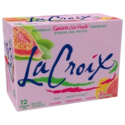 Bottled Water<Lacroix Guava Sao Paulo Sparkling Seltzer Water, 12 Fl. Oz., 12 Cans/Pack, 2 Packs/Carton (15021761)