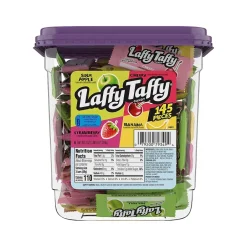 Gummy & Chewy Candy<Laffy Taffy Assorted Chewy Candy, 0.34 oz, 145/Tub (FER42356 )