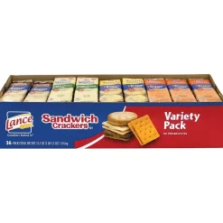 Crackers<Lance Sandwich Crackers Variety Pack, 36 Count (220-00400)