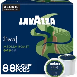 Keurig K-Cups<Lavazza Classico Decaf Coffee Keurig® K-Cup® Pods, Medium Roast, 88/Carton (5000382581CT)