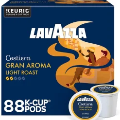 Keurig K-Cups<Lavazza Gran Aroma Coffee Keurig® K-Cup® Pods, Medium Roast, 88/Carton (6002CT)