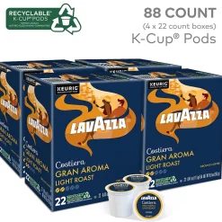 Keurig K-Cups<Lavazza Gran Aroma Coffee Keurig® K-Cup® Pods, Medium Roast, 88/Carton (6002CT)
