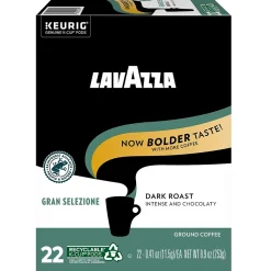 Keurig K-Cups<Lavazza Gran Selezione Coffee Keurig® K-Cup® Pods, Dark Roast, 22/Box (6006)