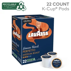Keurig K-Cups<Lavazza Perfetto Coffee Keurig® K-Cup® Pods, Dark Roast, 22/Box (5000382580)